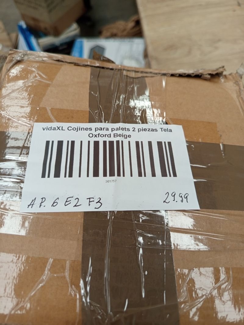 Cojin palet vidaXL beige - Imagen 5