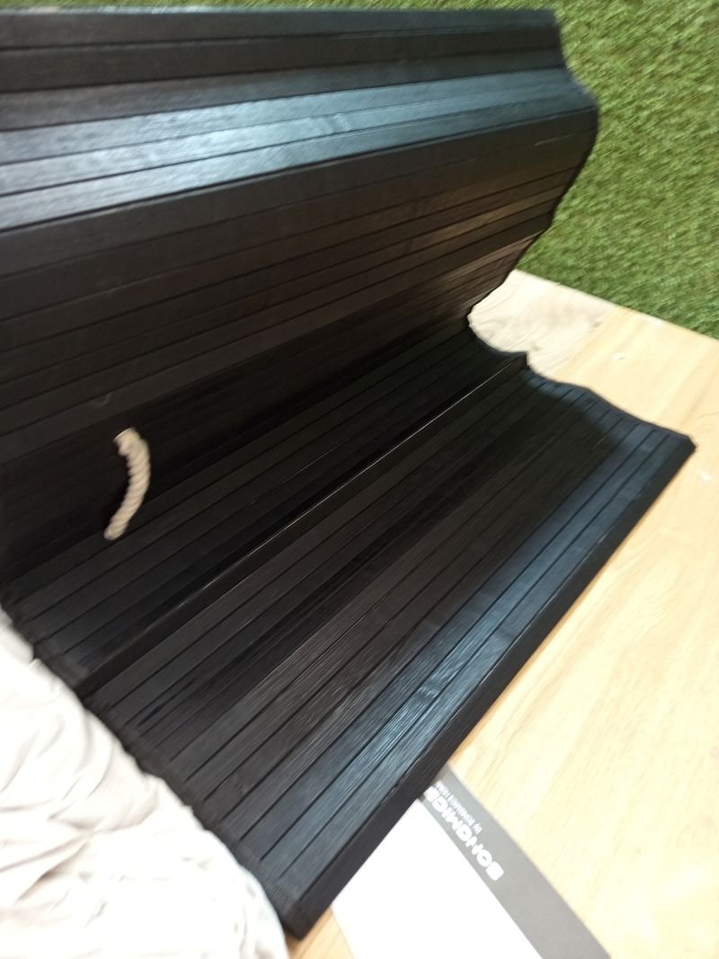 Cesta Lavandería SONGMICS Bambú - Negra - Imagen 5