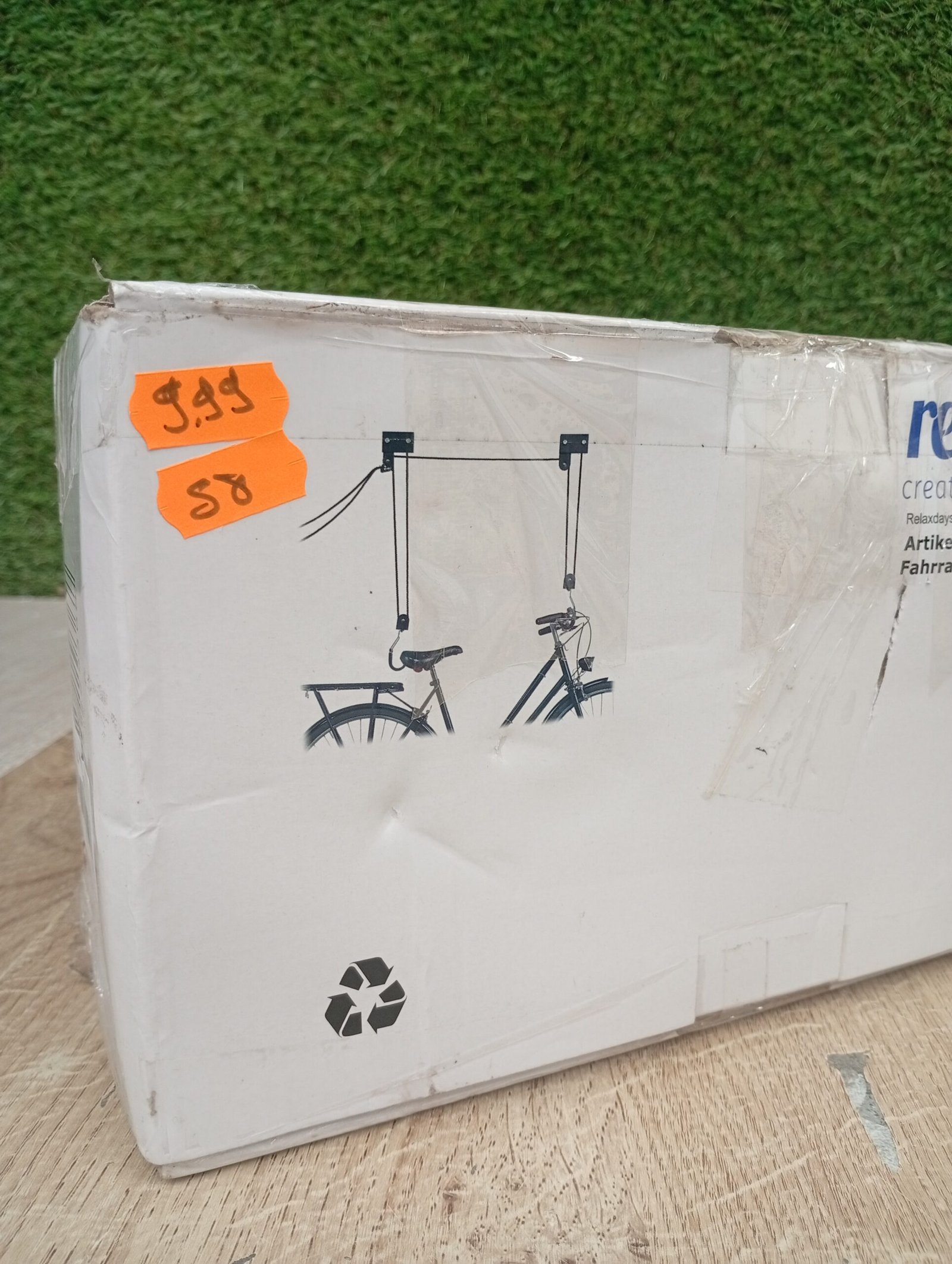 Soporte Bicicleta - Negro, 8 x 100 x 9 cm - Relaxdays - Imagen 8