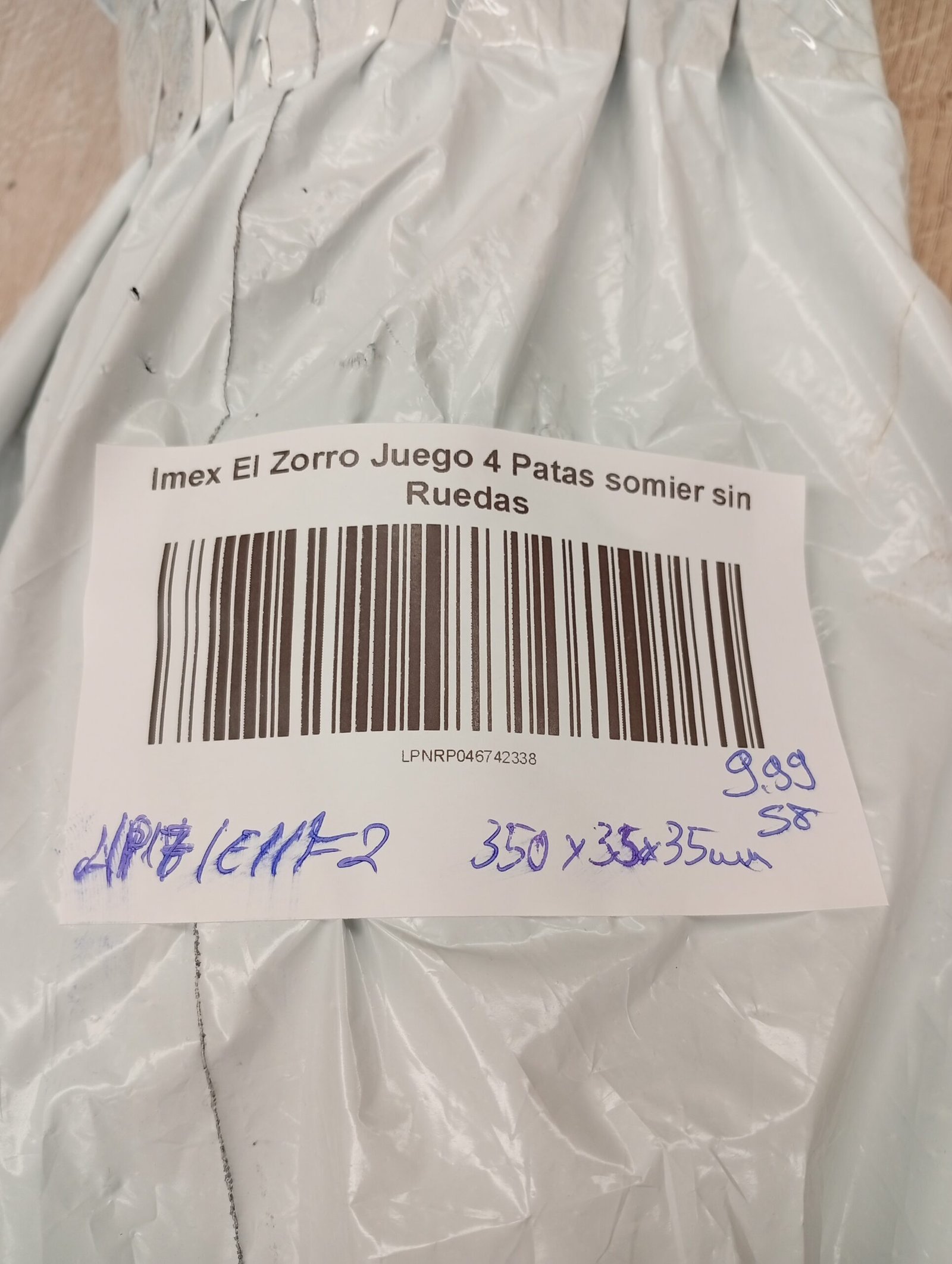 Juego de 4 patas somier - 350x35x35 mm - Imex - Imagen 6