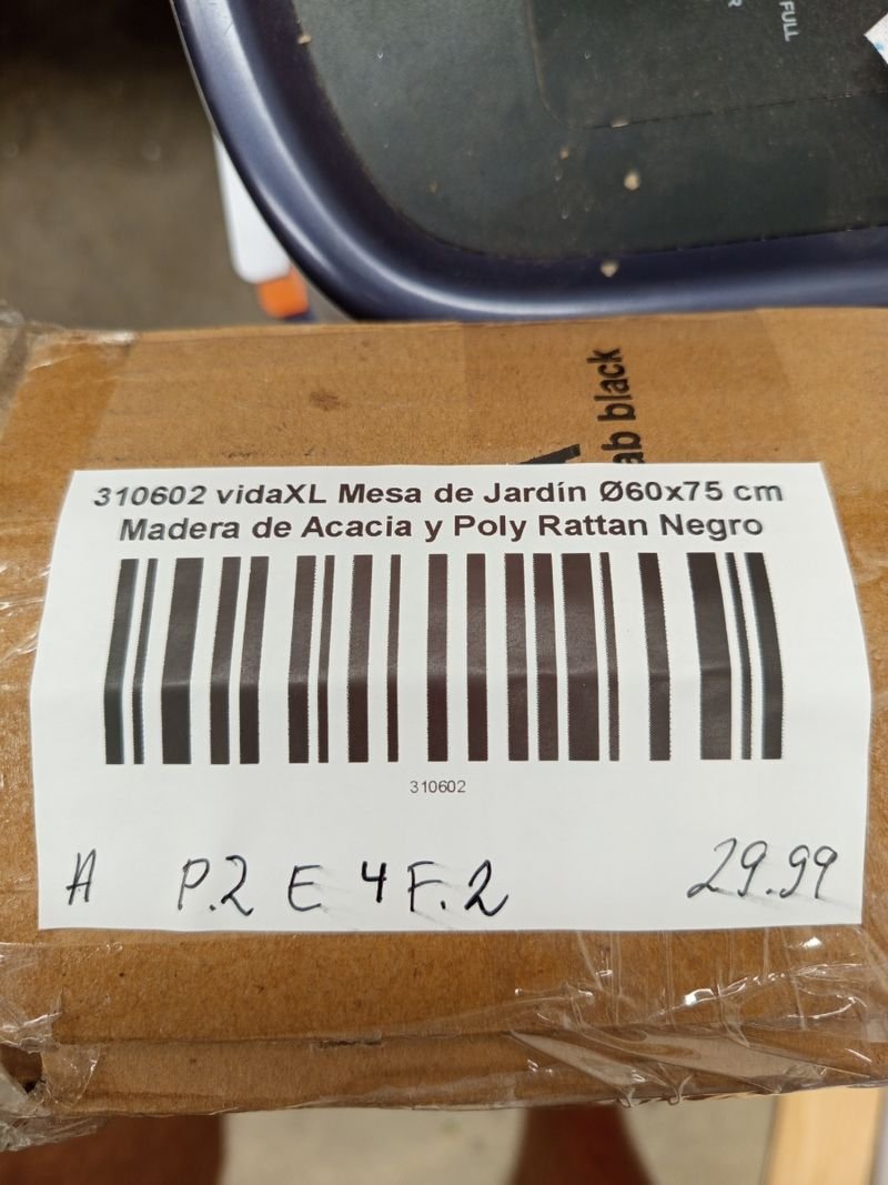 Mesa jardín acacia - ratán negro. - Imagen 6