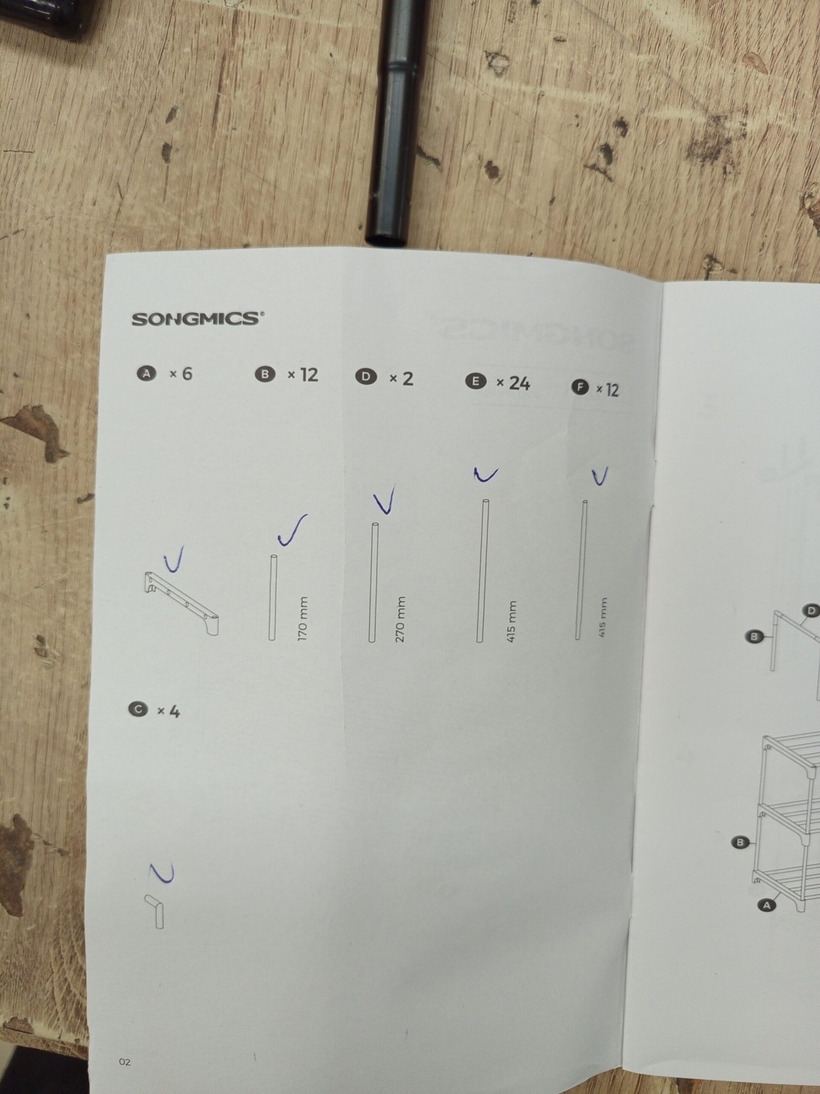 SONGMICS Zapatero de 3 Niveles LSA033B01 - Imagen 6