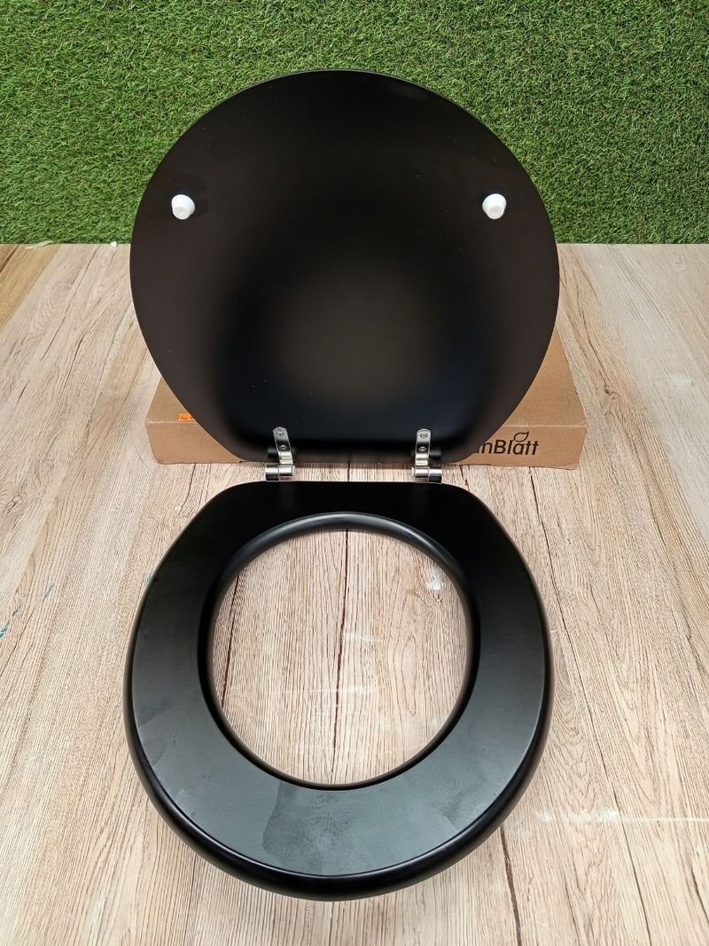 Wenko Tapa de WC Prima Negro - Imagen 6