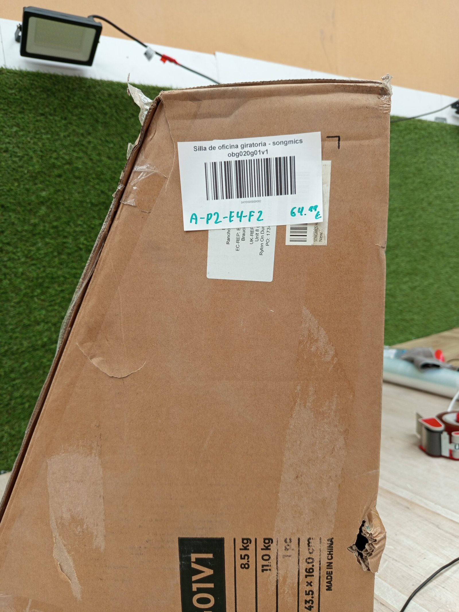 Silla de oficina giratoria (gris). - Imagen 6