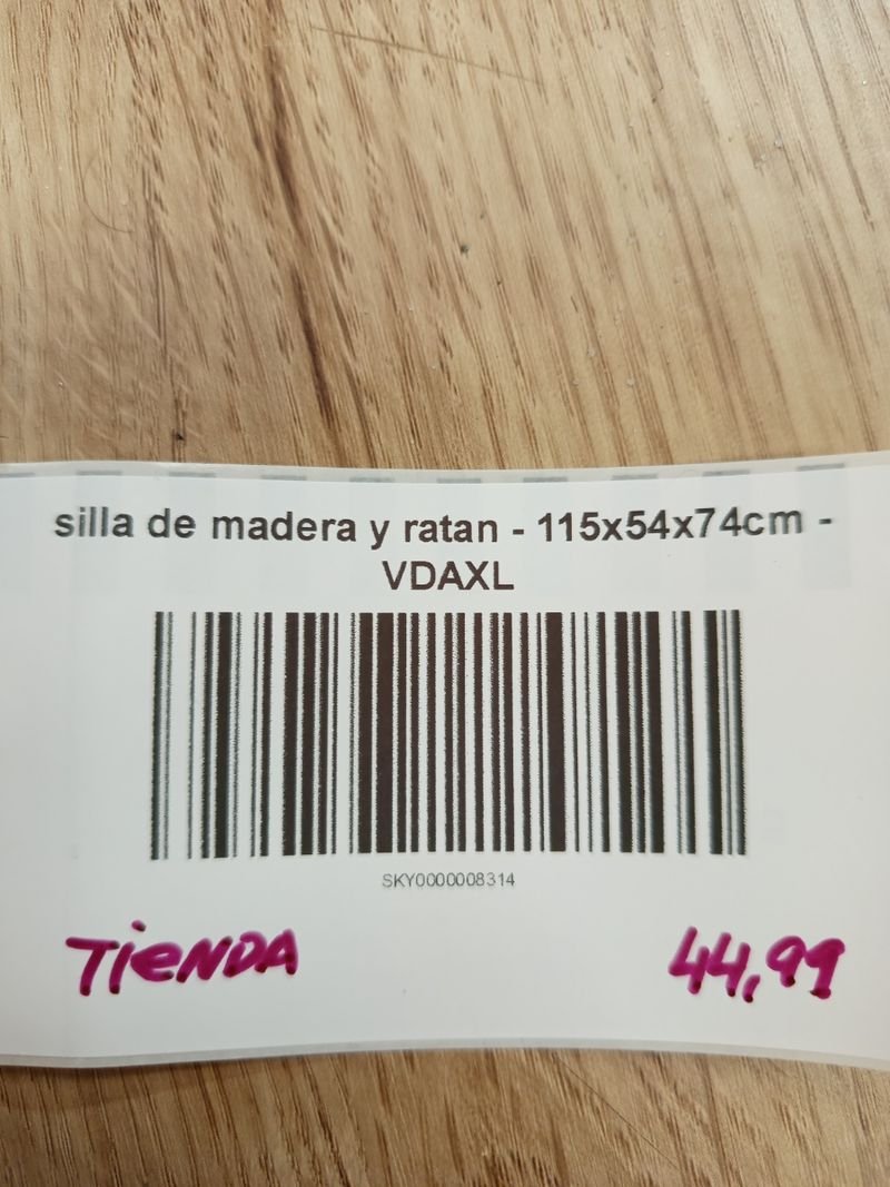 Mesa jardín madera vidaXL - negra. - Imagen 10