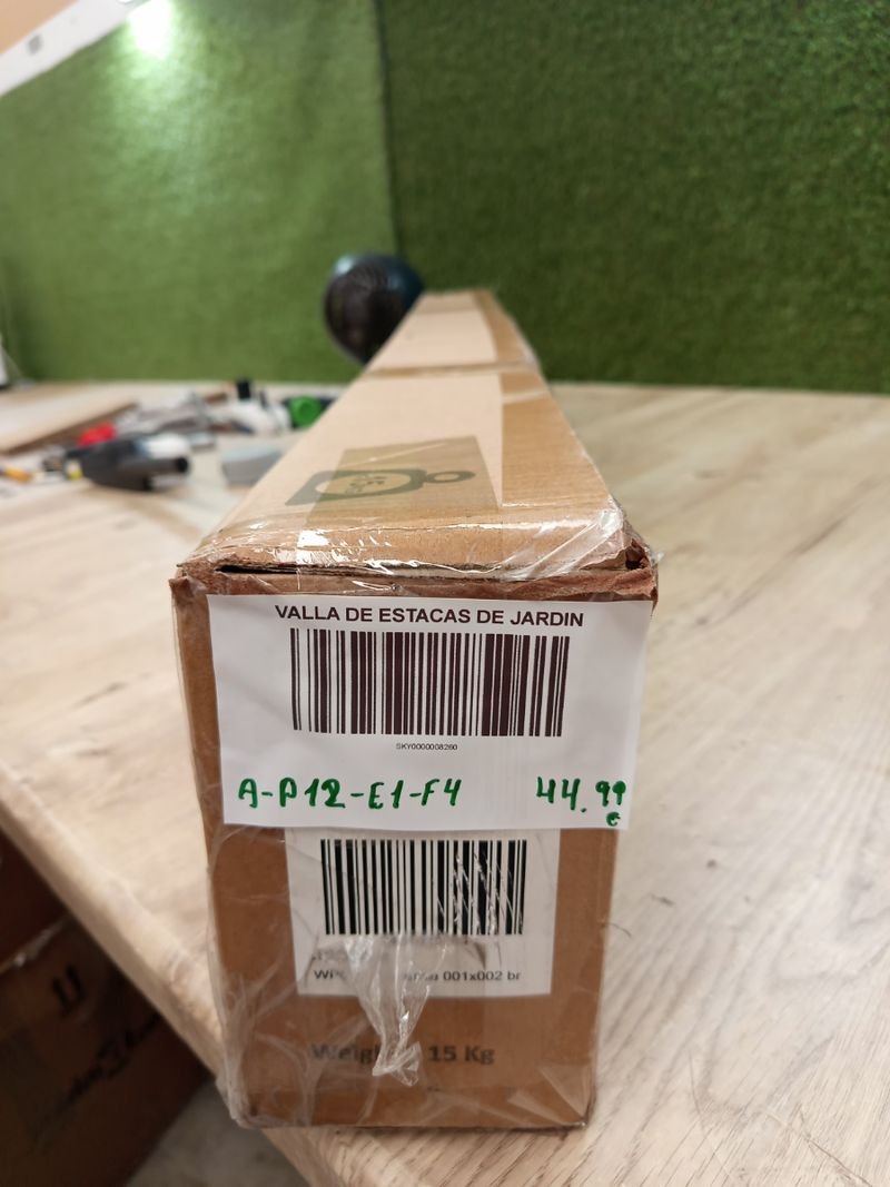 vidaXL - Valla de estacas de jardín de 200x100cm - Imagen 7