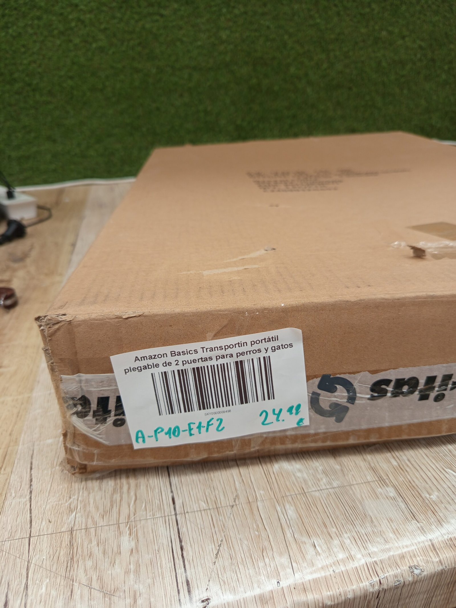 Amazon Basics Transportín portátil plegable de 2 puertas para perros y gatos, - Imagen 7