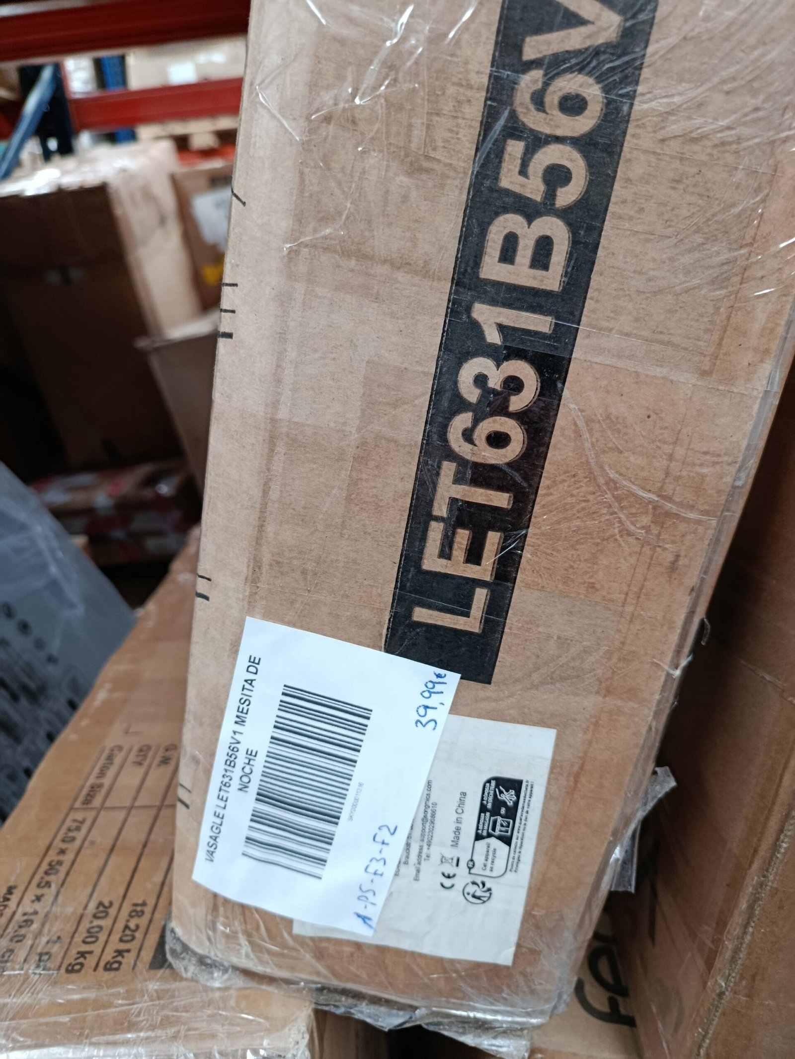 VASAGLE LET631B56V1 MESITA DE NOCHE - Imagen 9