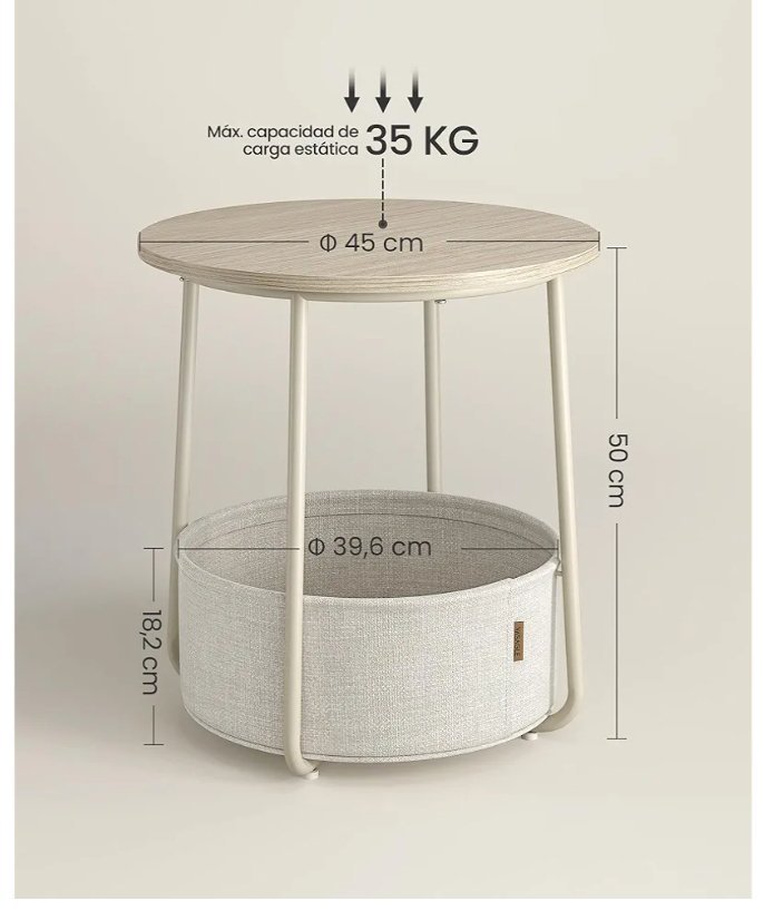 VASAGLE LET223K67 MESA AUXILIAR