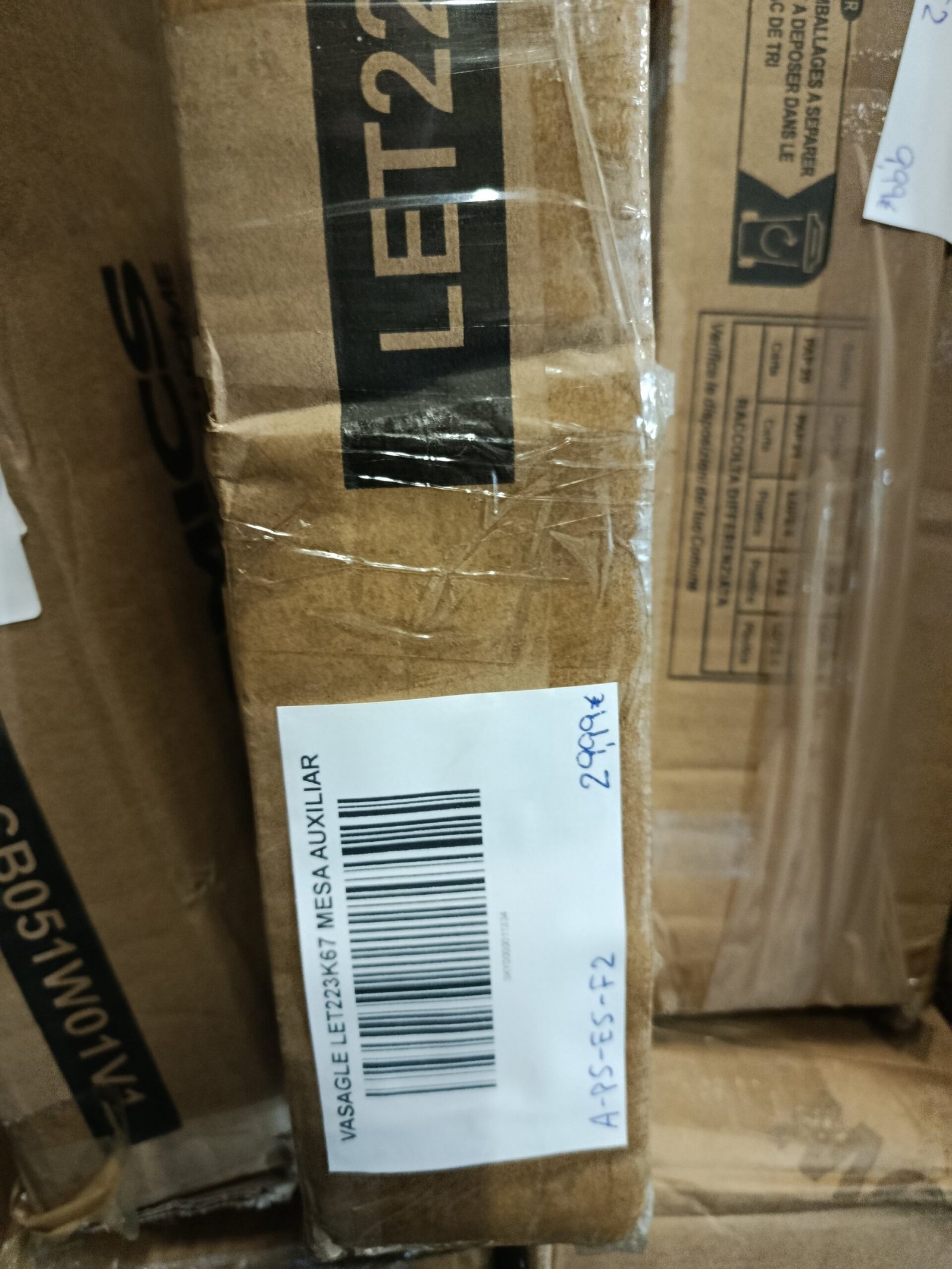 VASAGLE LET223K67 MESA AUXILIAR - Imagen 3