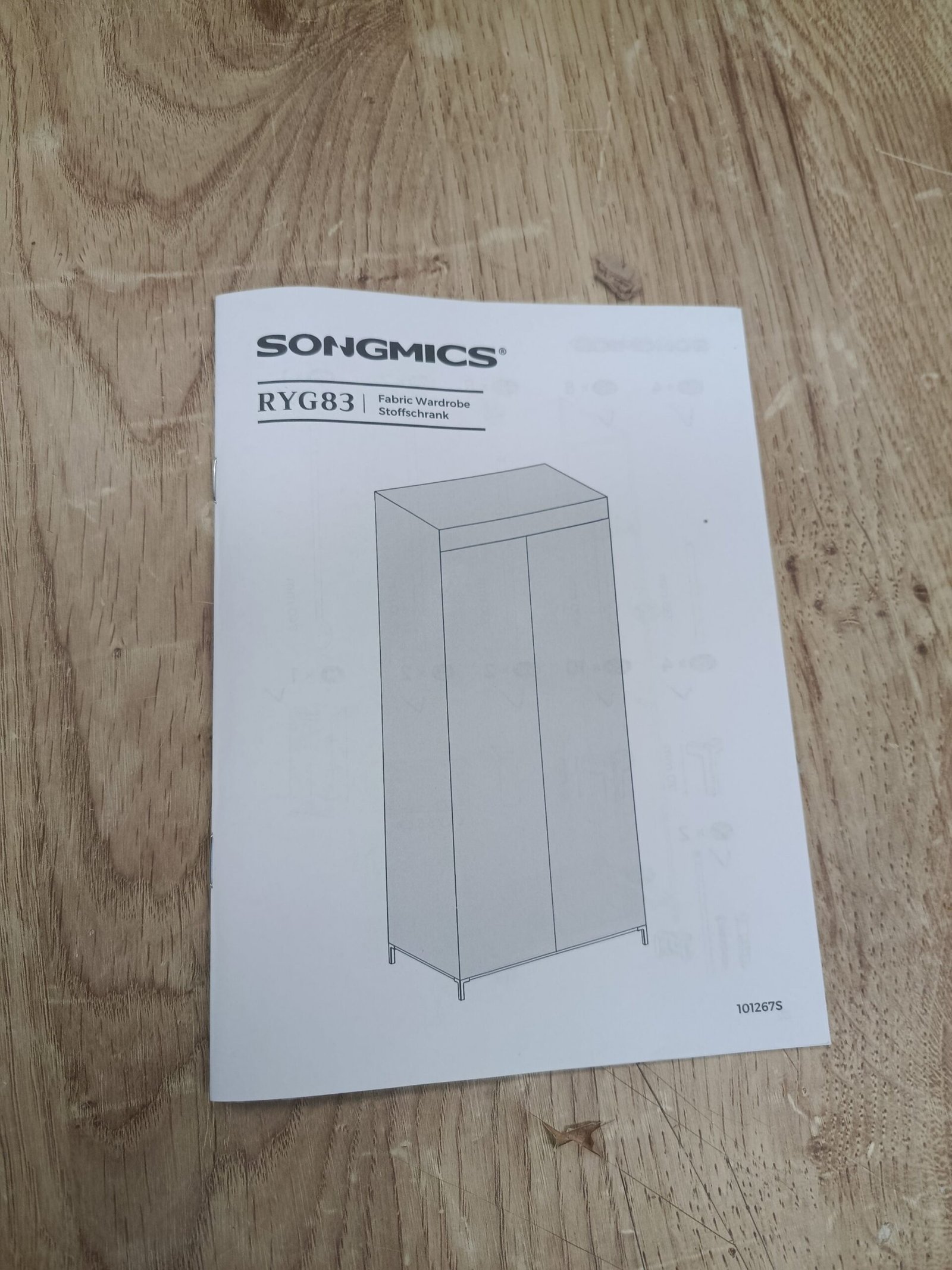 SONGMICS RYG83H ARMARIO DE LONA - Imagen 4