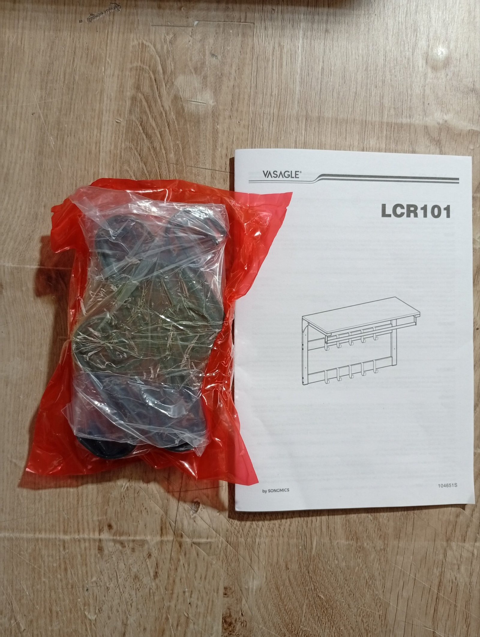 VASAGLE LCR101W03 PERCHERO DE PARED - Imagen 4