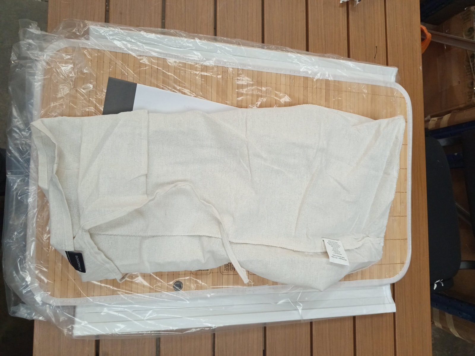 SONGMICS LBC013W01 Cesta para ropa sucia de 3 compartimentos - Imagen 4