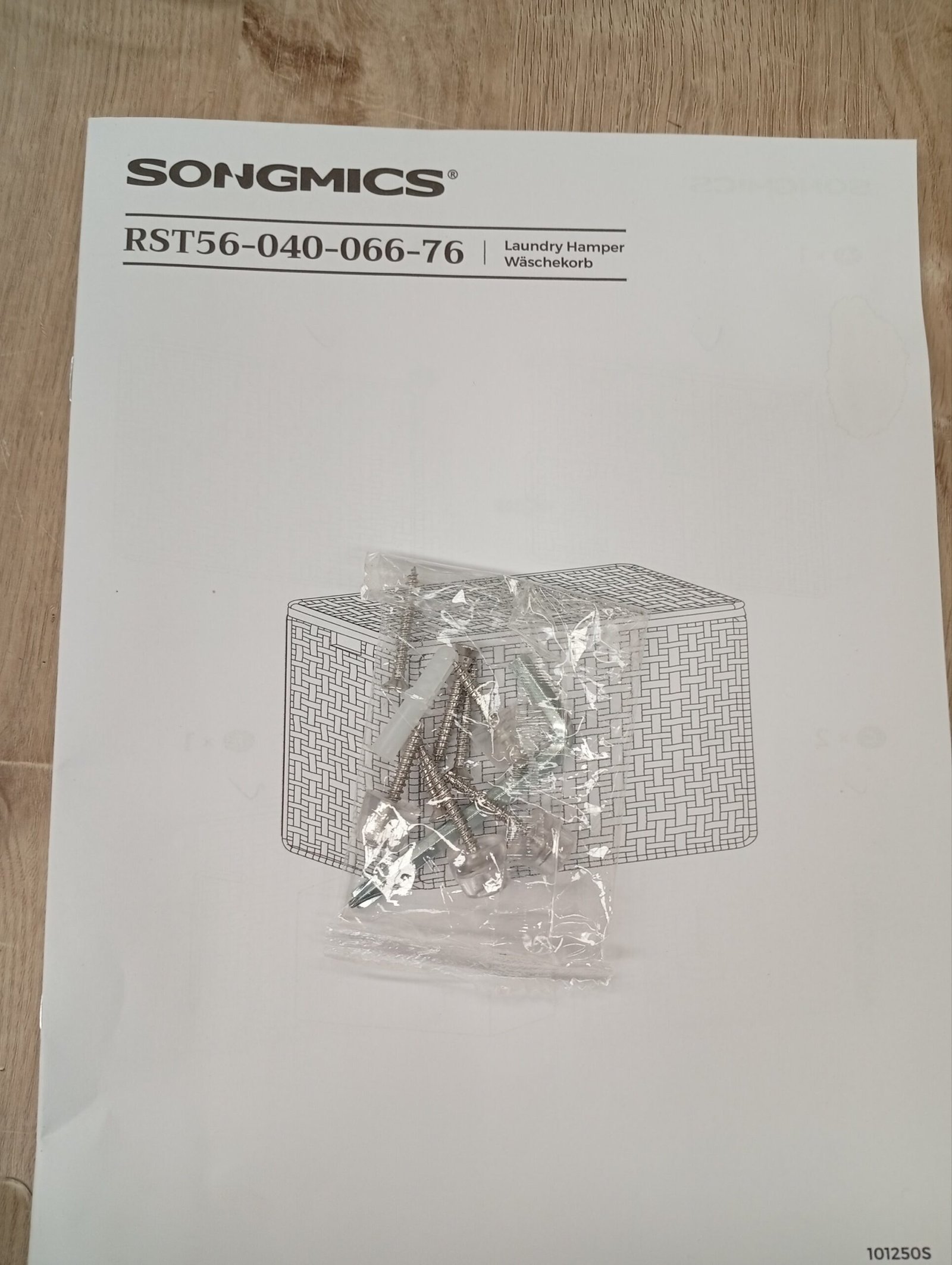 SONGMICS RST066N01 CESTO ROPA SUCIA. - Imagen 3