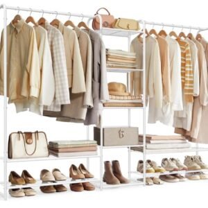 SONGMICS LGR463W01 Perchero, Armario Abierto