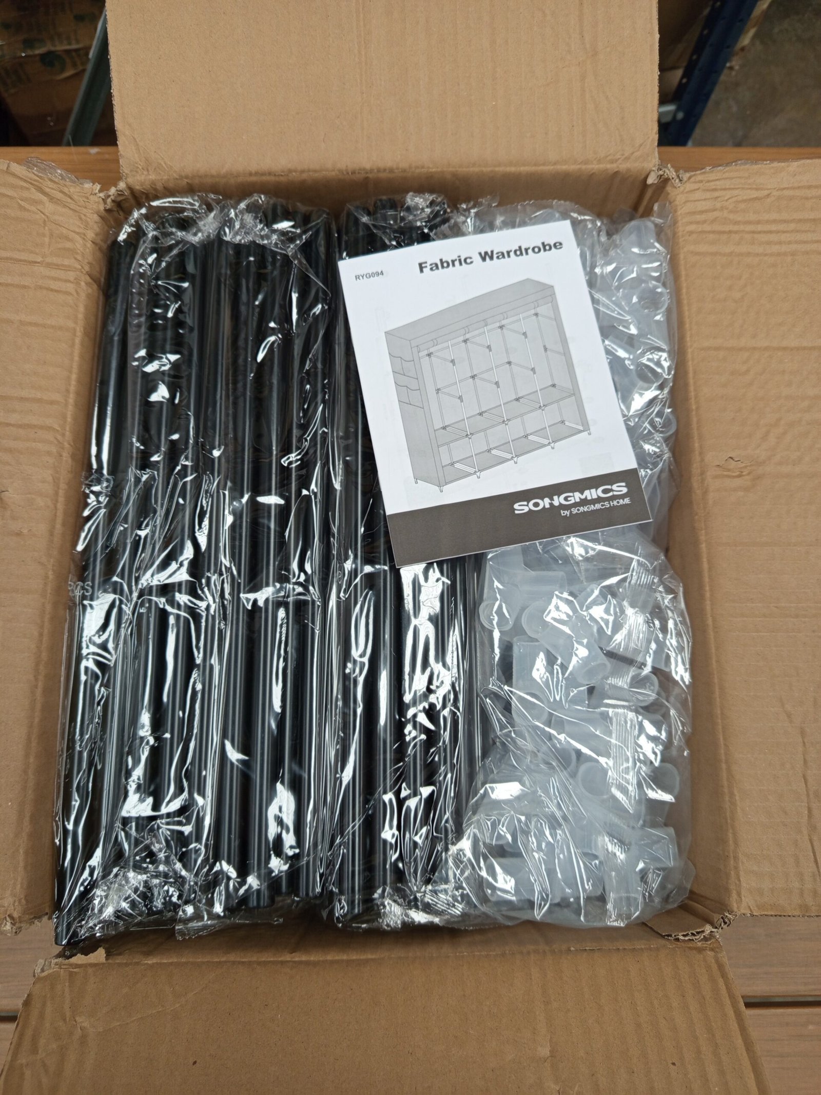 SONGMICS RYG094G02 Armario, 4 Barras de Ropa, - Imagen 6