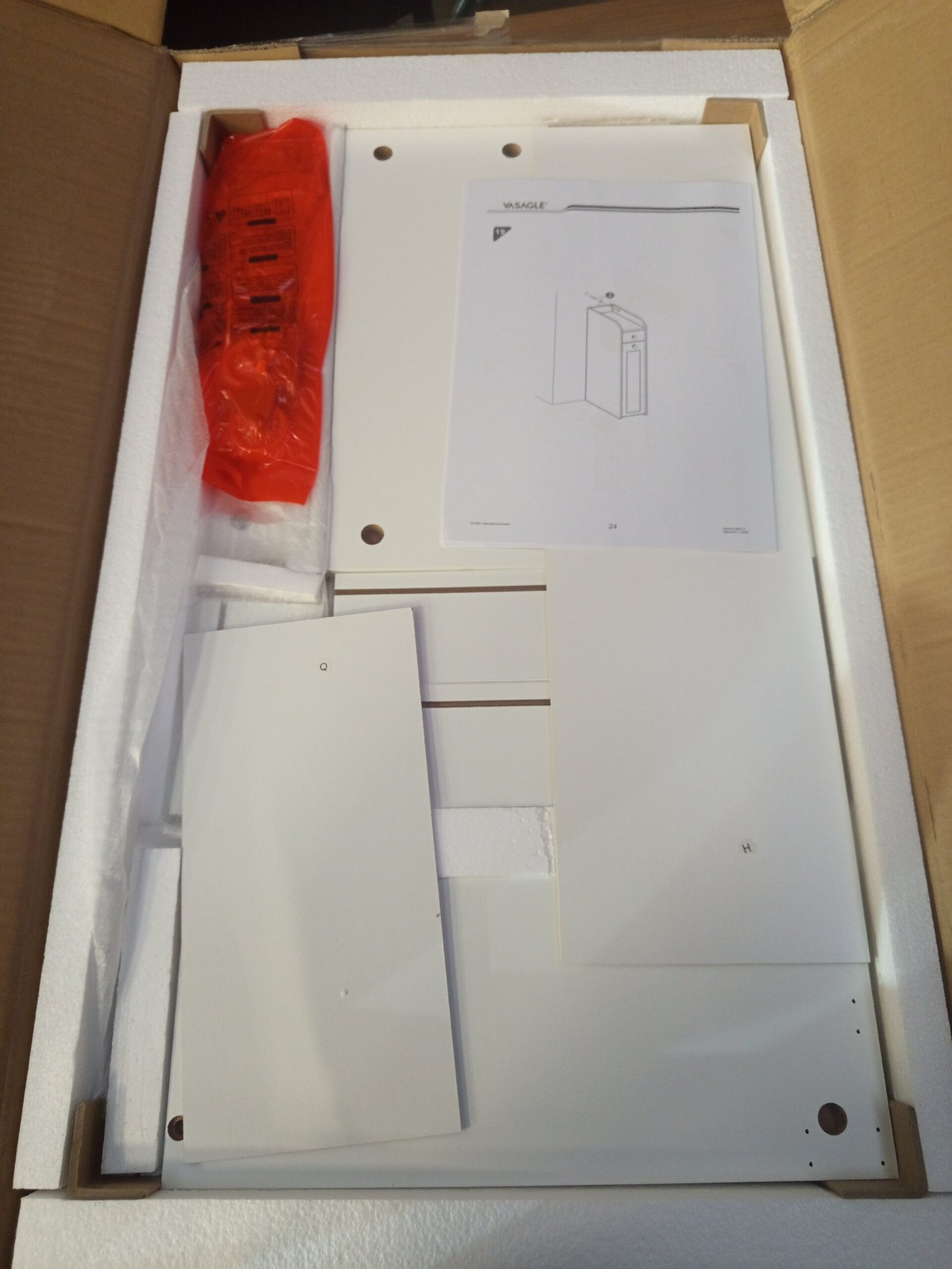 VASAGLE BBC847P31 Armario de Baño, Armario Estrecho de Pie. - Imagen 6