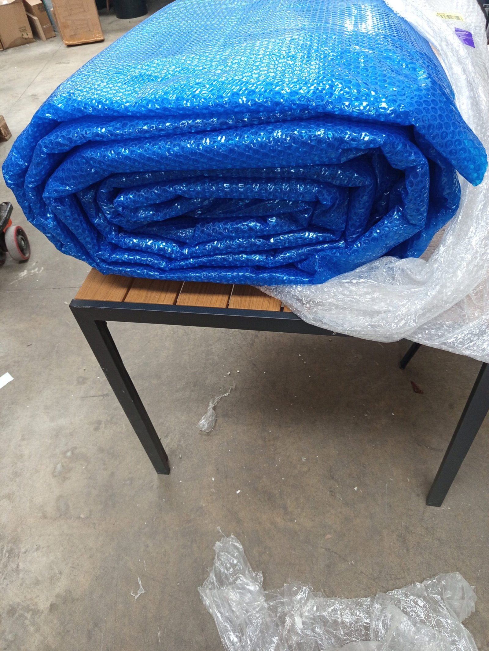 Gre CPERT84 - Cobertor de Verano para Piscina Rectangular Enterrada de 800x400 cms, Color Azul - Imagen 4