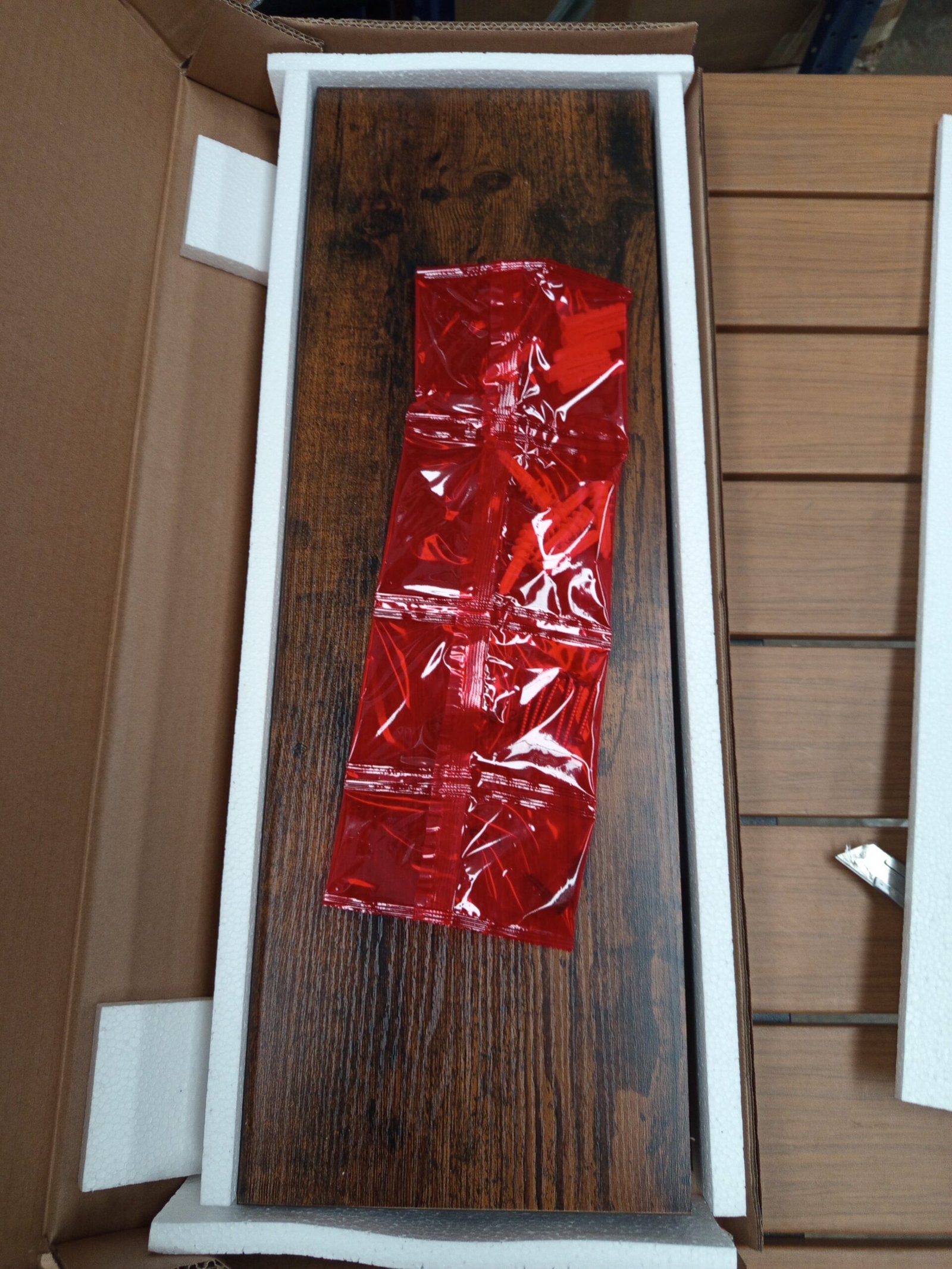 VASAGLE LWS26BX Estante Flotante Marrón Rústico - Imagen 5