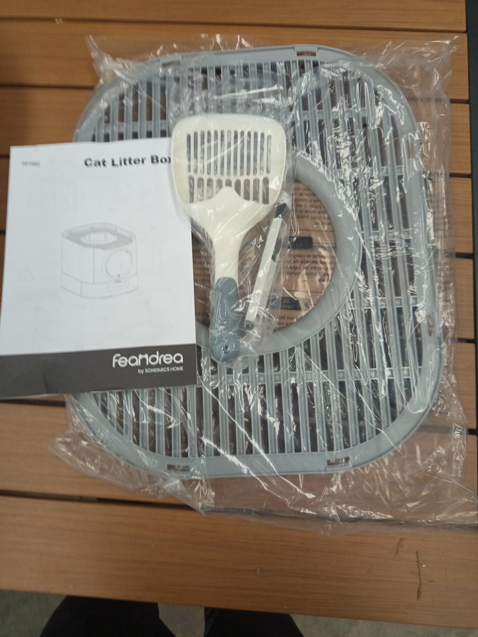 Feandrea PPT002B01 Arenero Cerrado para Gatos, Caja de Arena, XXL. - Imagen 3