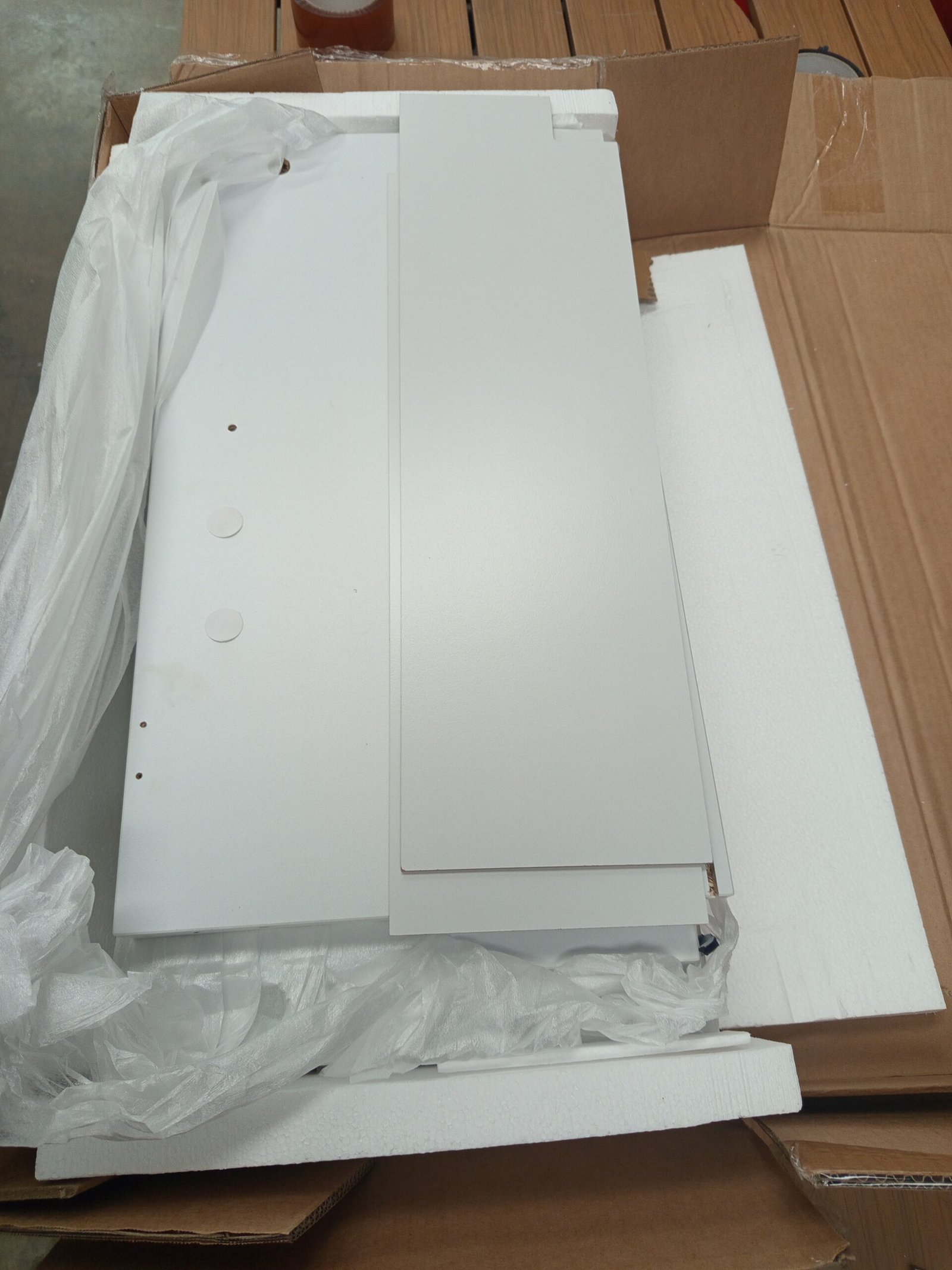 VASAGLE BBK506W01 Mueble bajo fregadero con 2 compartimentos. - Imagen 4