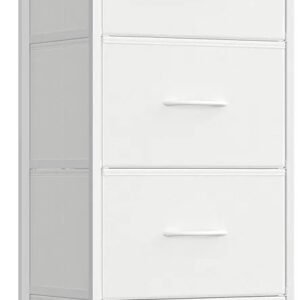 Comoda 4 Cajones de Tela - LGS314WH01 - SONGMICS