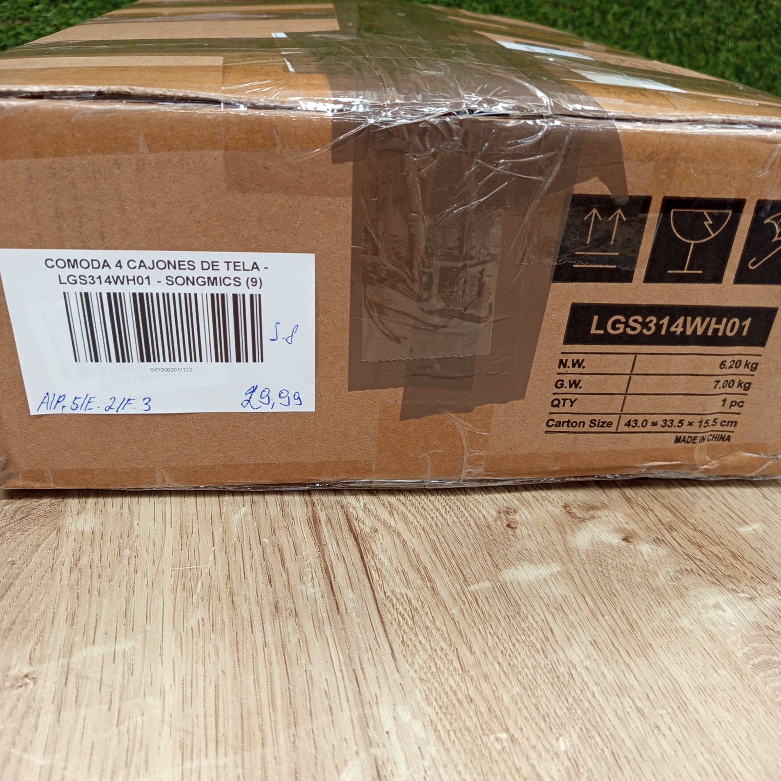 Comoda 4 Cajones de Tela - LGS314WH01 - SONGMICS - Imagen 7