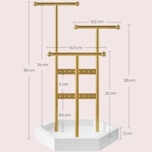 SONGMICS JJS003A01 Soporte de Joyas, Expositor de Joyas, 4