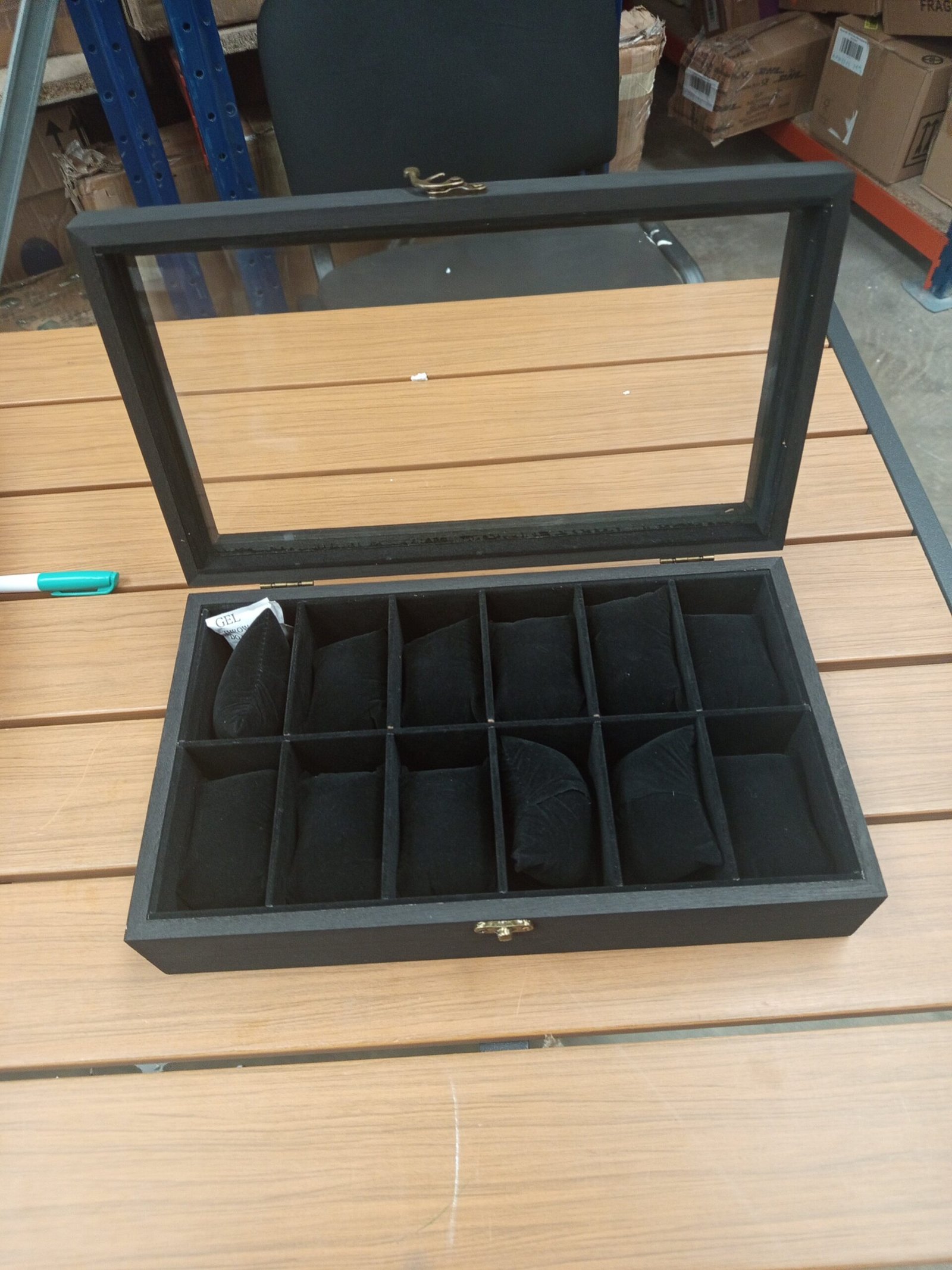 Songmics JWB12B - Caja de presentación para 12 relojes. - Imagen 5