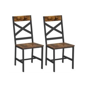 VASAGLE LDC094B01,  2 Silla de Comedor.