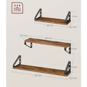 VASAGLE Estantes de Pared LWS043K01