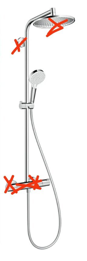 hansgrohe Crometta S - sistema de ducha
