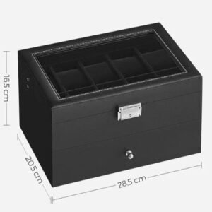 SONGMICS Caja de Relojes JWB020B01