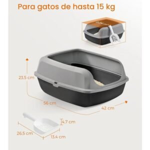 Feandrea - Caja Arenero con Bordes - PPT010GN01