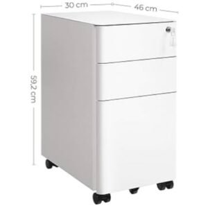 Pedestal de oficina SONGMICS OFC030W01.