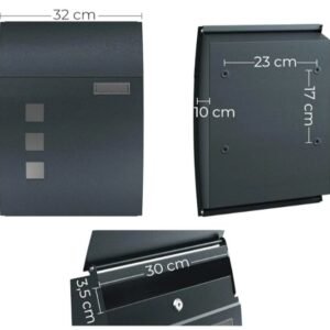 SONGMICS Buzón de Pared GMB030G02