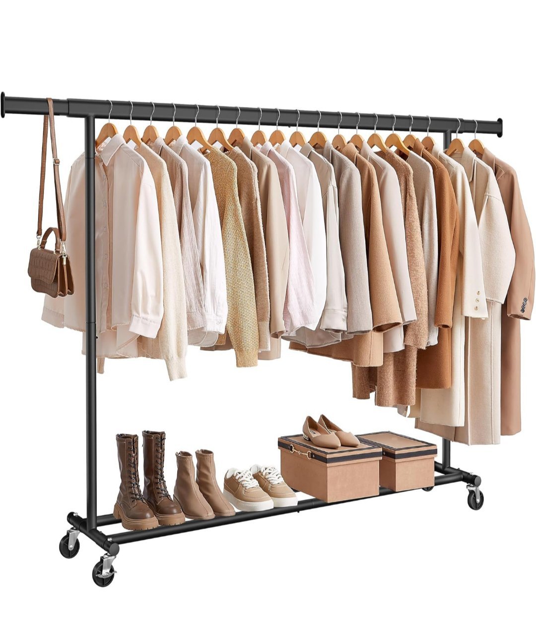 SONGMICS - Burro Ropa con Ruedas - HSR175B01 - Imagen 2