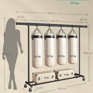 SONGMICS - Burro Ropa con Ruedas - HSR175B01