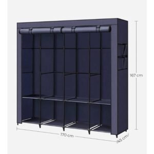 SONGMICS Armario, 4 Barras de Ropa RYG094I02