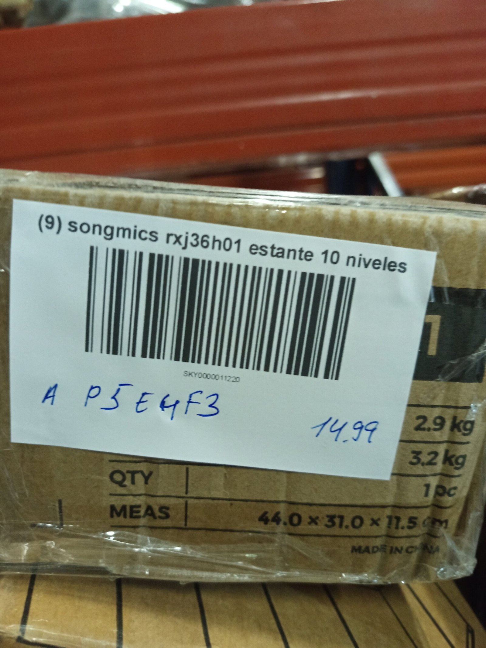 SONGMICS Estante de 10 niveles
RXJ36H - Imagen 3