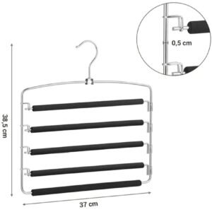 SONGMICS Perchas para Pantalones CRI041BK