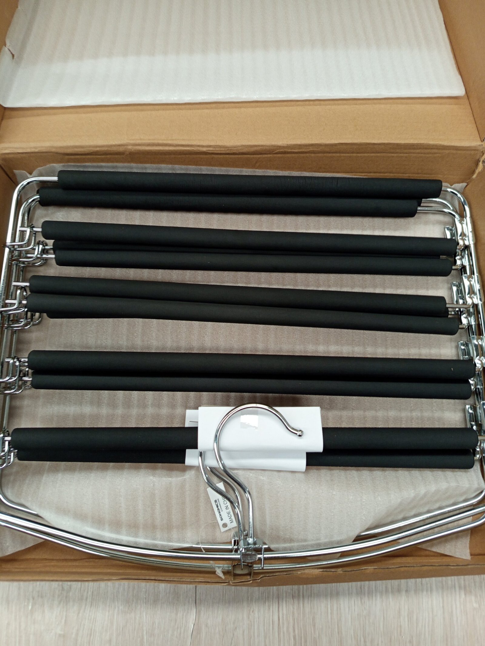 SONGMICS Perchas para Pantalones CRI041BK - Imagen 5