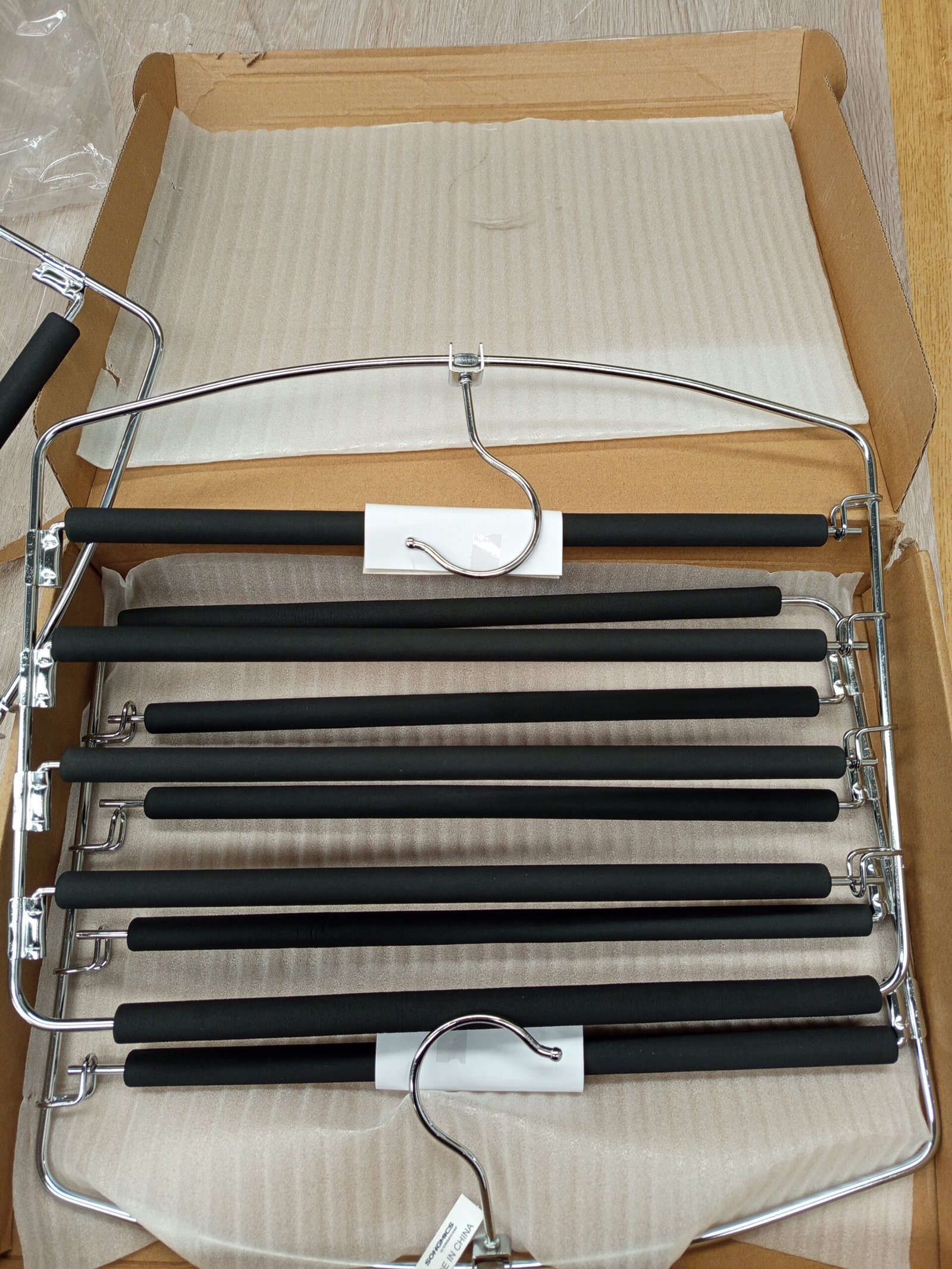 SONGMICS Perchas para Pantalones CRI041BK - Imagen 4