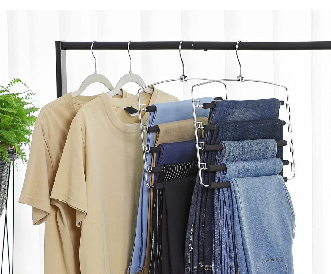 SONGMICS Perchas para Pantalones CRI041BK