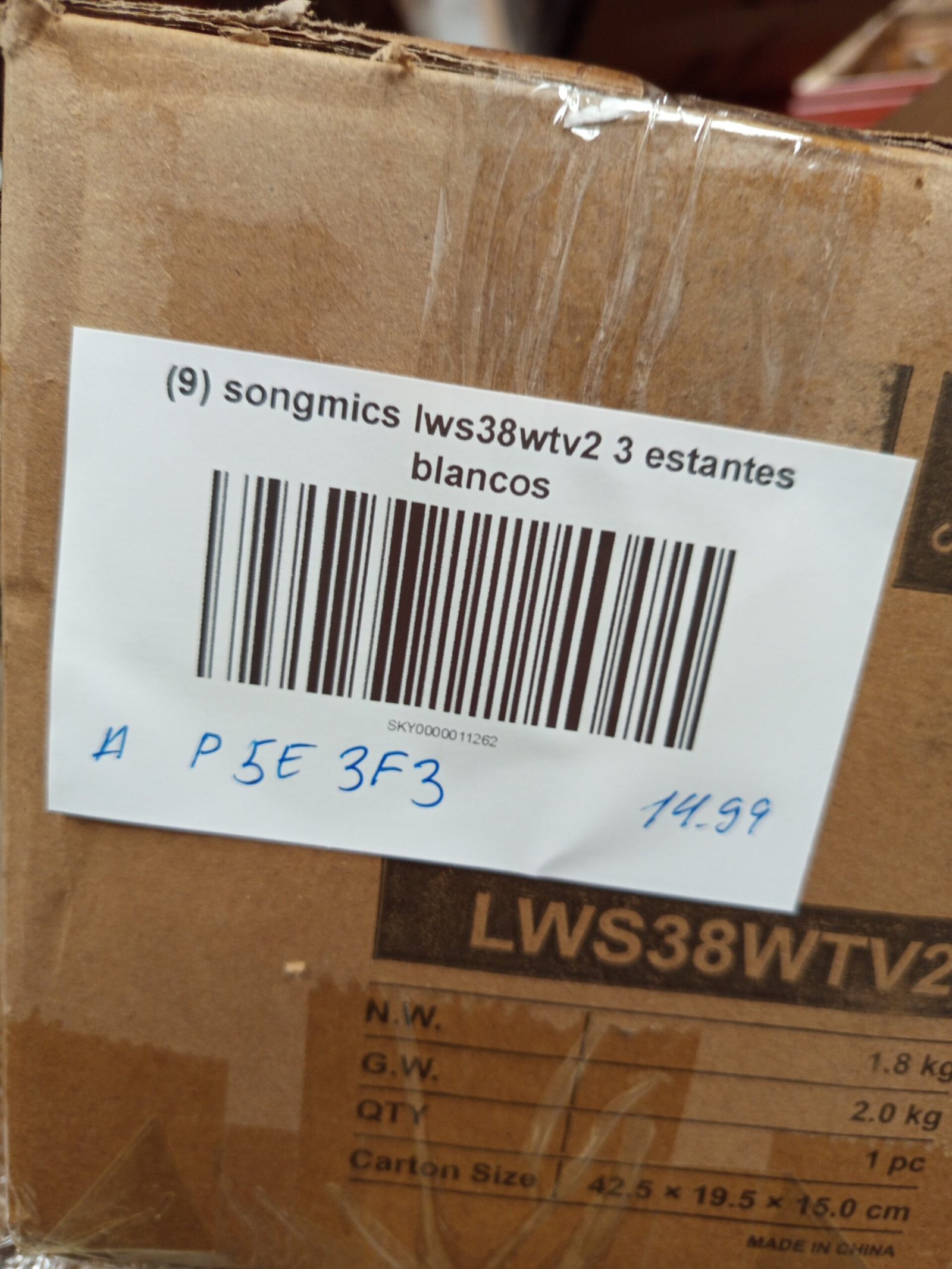 SONGMICS - Estantes de Pared - LWS38WT - Imagen 4