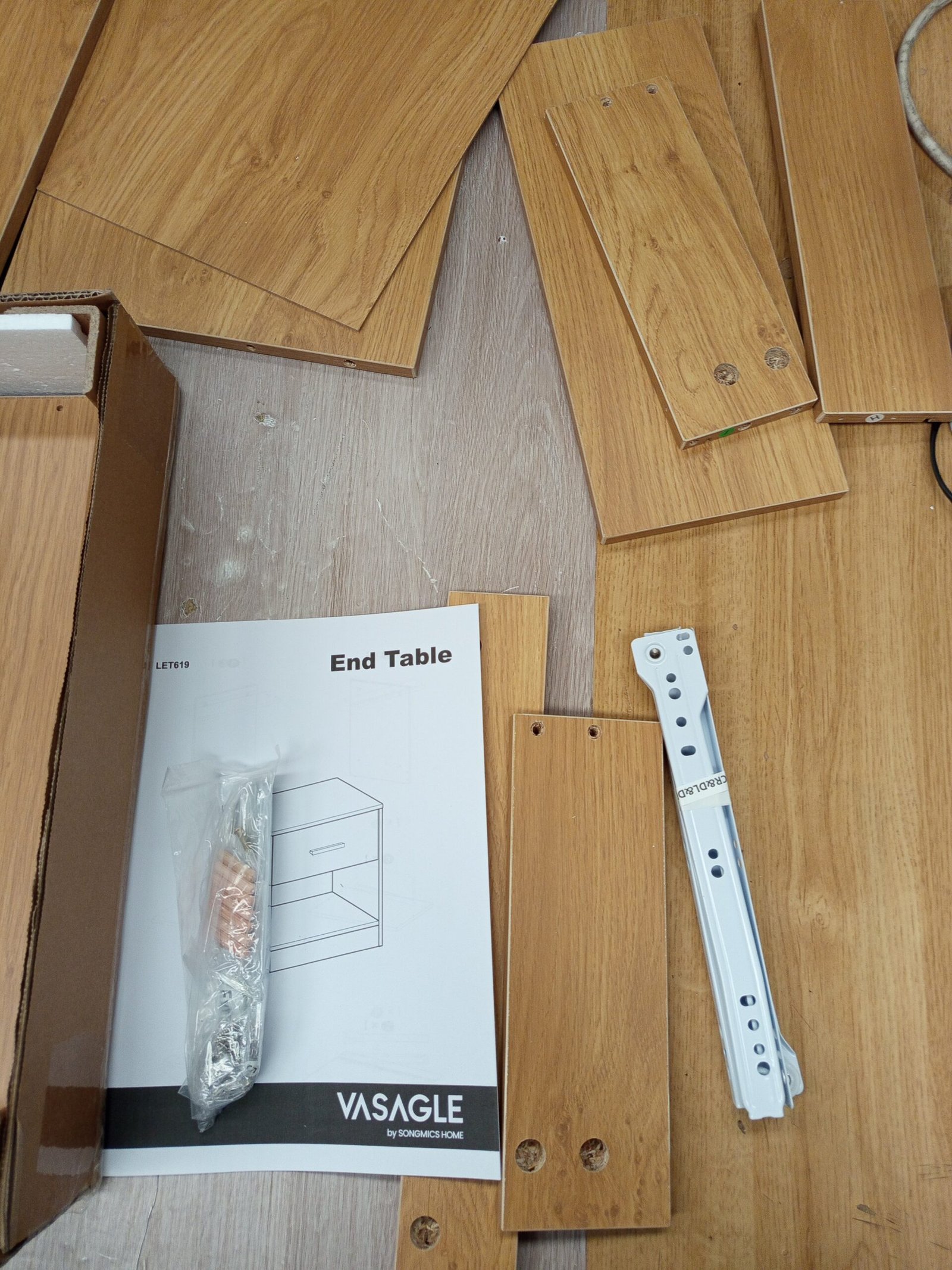 VASAGLE Mesita de Noche LET619Y70 - Imagen 5