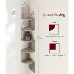 VASAGLE Estante esquinero Lbc072m01