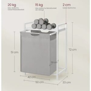 Cesto para la colada VASAGLE BLH101W03