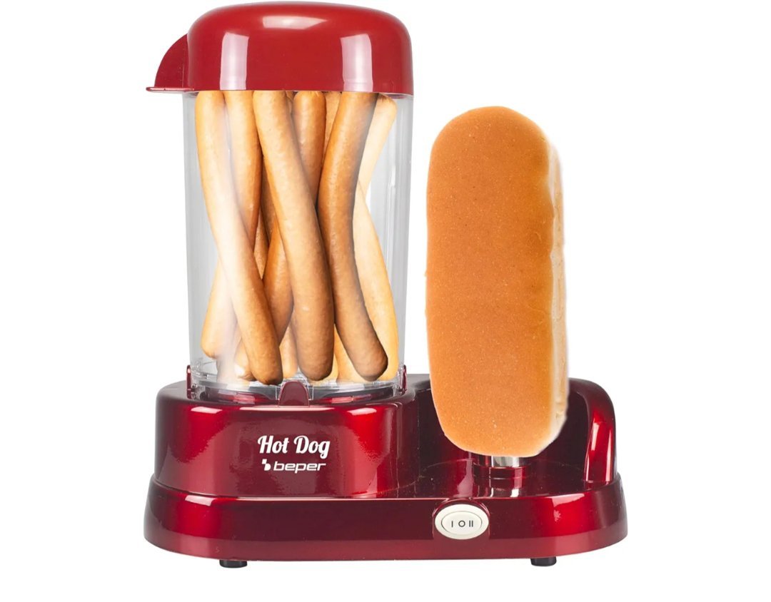 BEPER Máquina de Perritos Calientes al Vapor