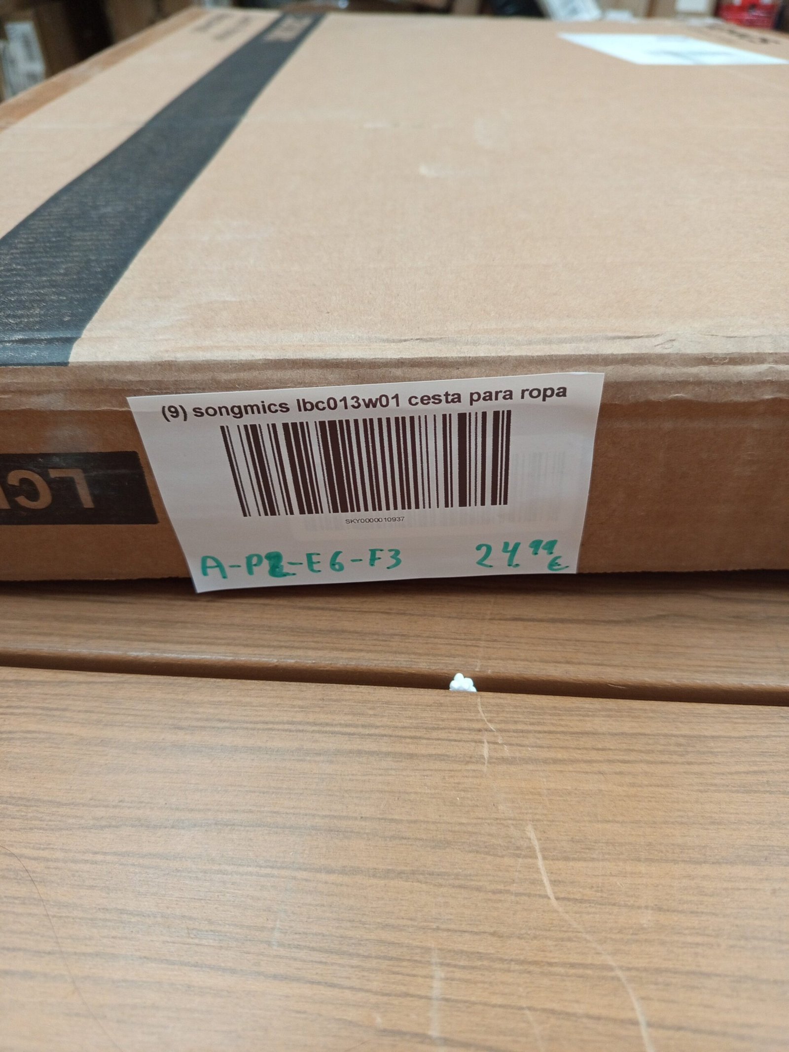 SONGMICS LBC013W01 Cesta para ropa sucia de 3 compartimentos - Imagen 6